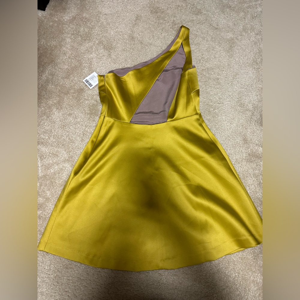 NWT silence + noise size 4 green yellow dress - Picture 6 of 8